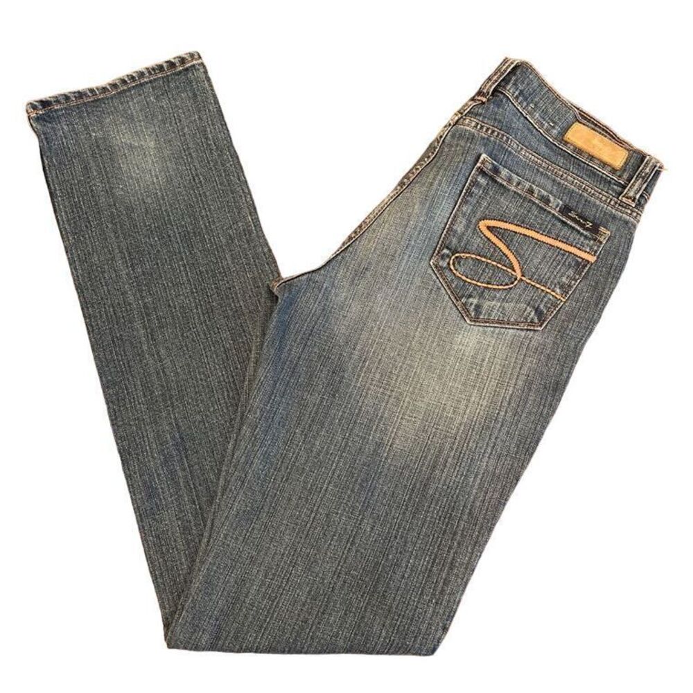 Seven7 Women's Slim Straight Leg Jeans Classic‎ Denim Pants Casual Wear 29